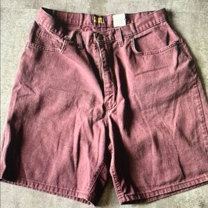 Faded Glory Women's Burgundy Jean Shorts